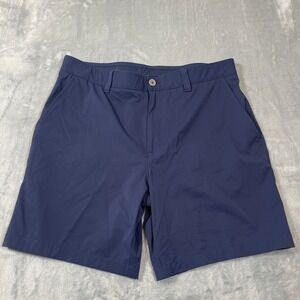 Southern Tide Mens Shorts Size 38 Gulf Performance Navy Blue Cooling Stretch